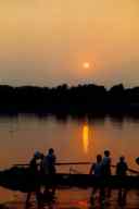 Sonnenuntergang in Komarom