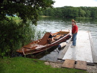 Auguste am Steg in Zechlin